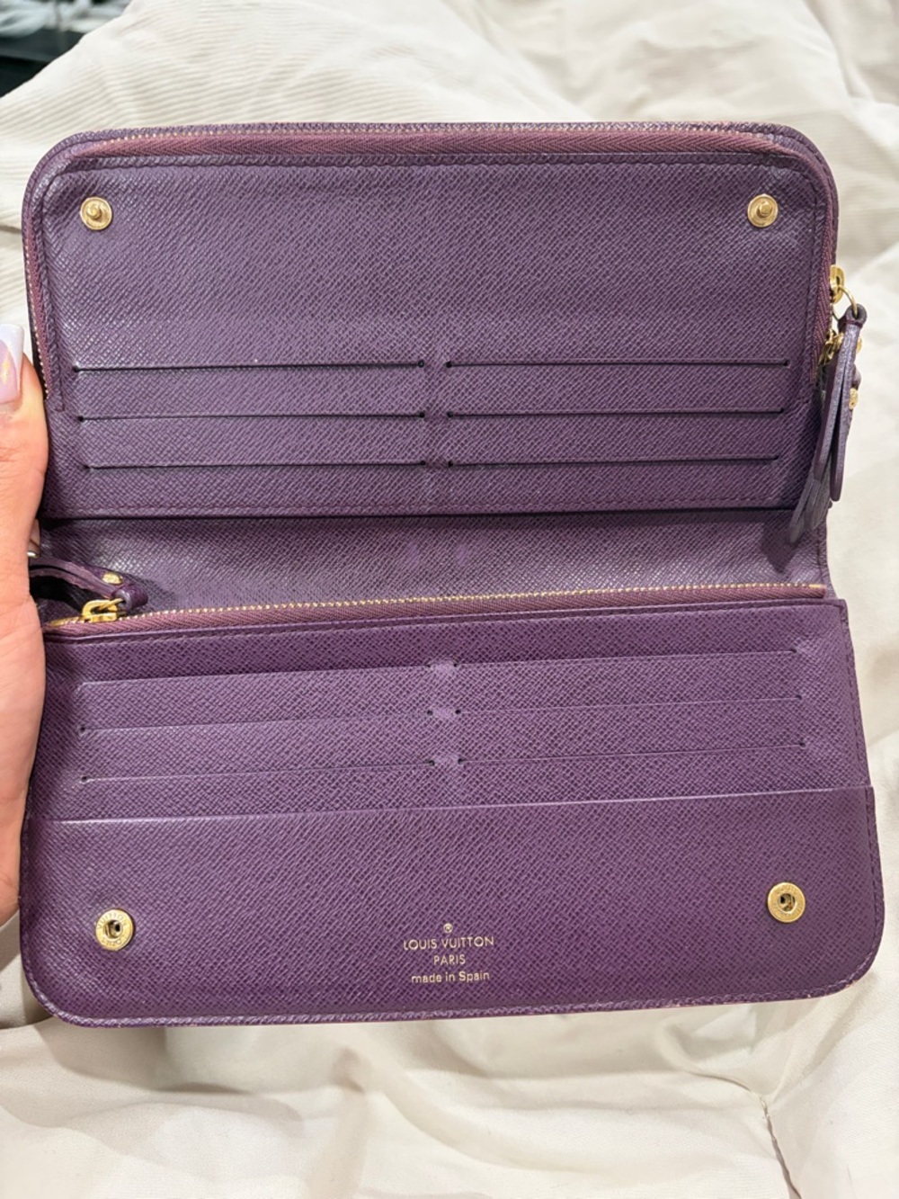 Louis Vuitton Purple Monogram Portfollien Wallet